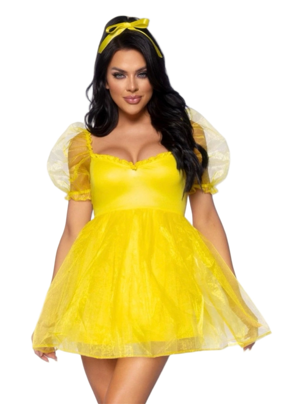 Leg Avenue Frosted Organza Babydoll Dress size XS New - Picture 1 of 3